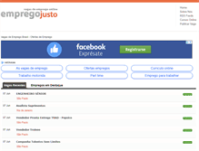Tablet Screenshot of empregojusto.com